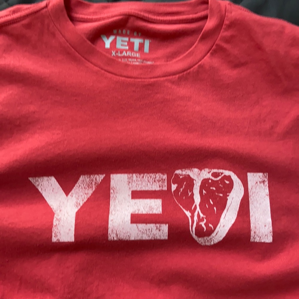 Yeti "Steak's on" tshirt